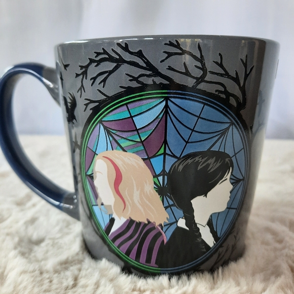 NEW ZD Wednesday Addams Enid Sinclair CoffeeTea Mug Dark Gray 15oz - Picture 1 of 10
